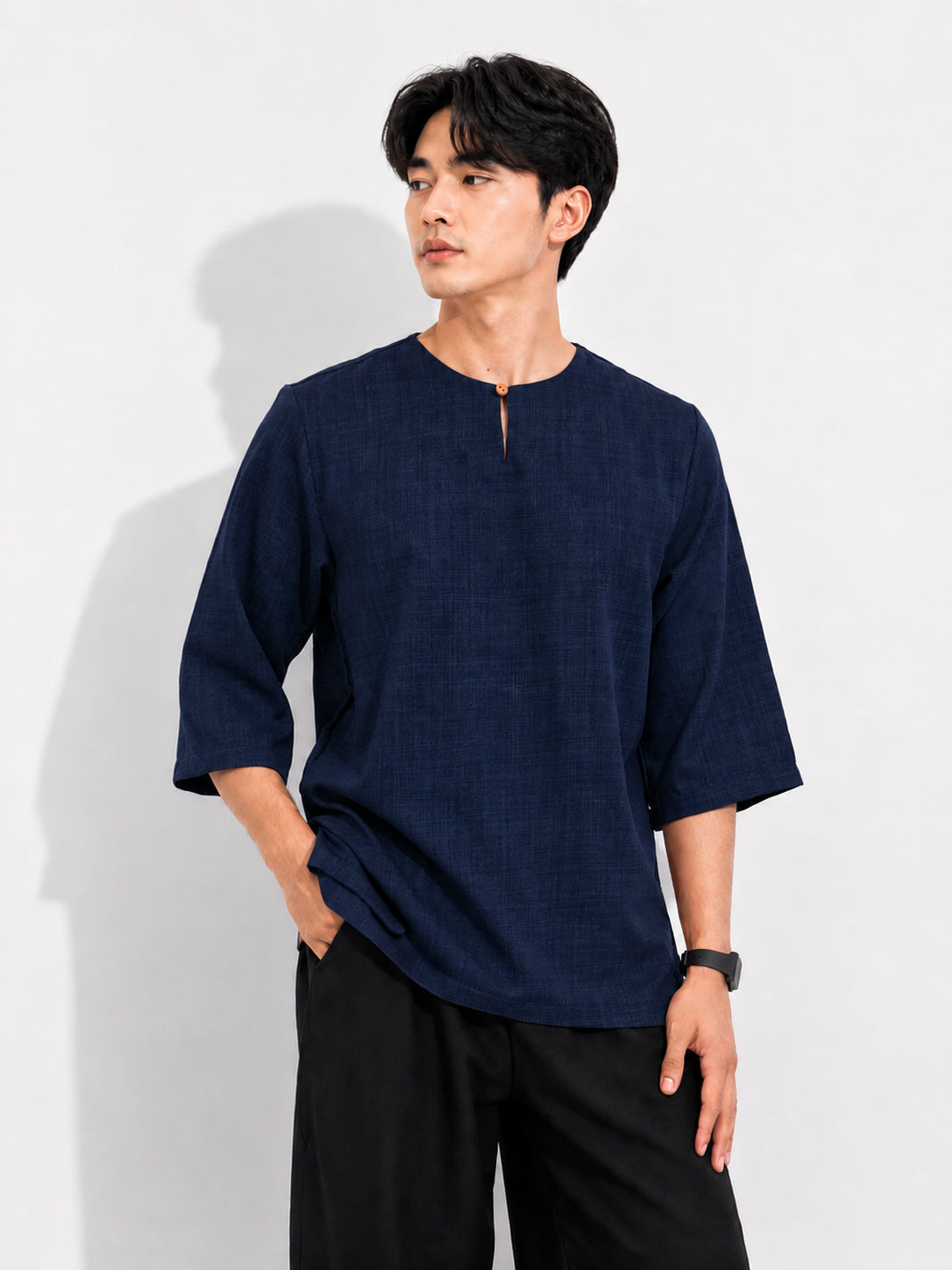 Baraash Cotton Linen Kurta