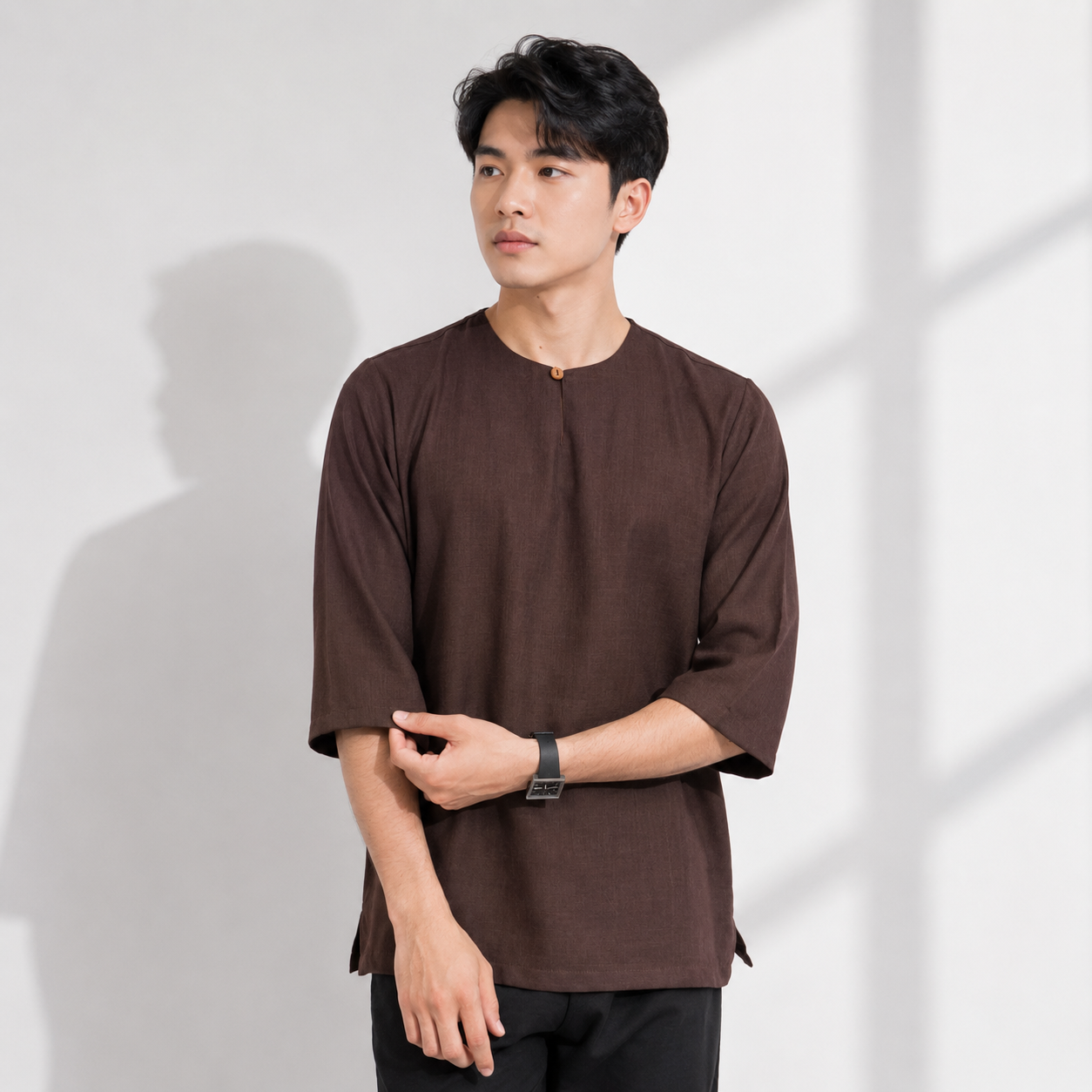 Baraash Cotton Linen Kurta
