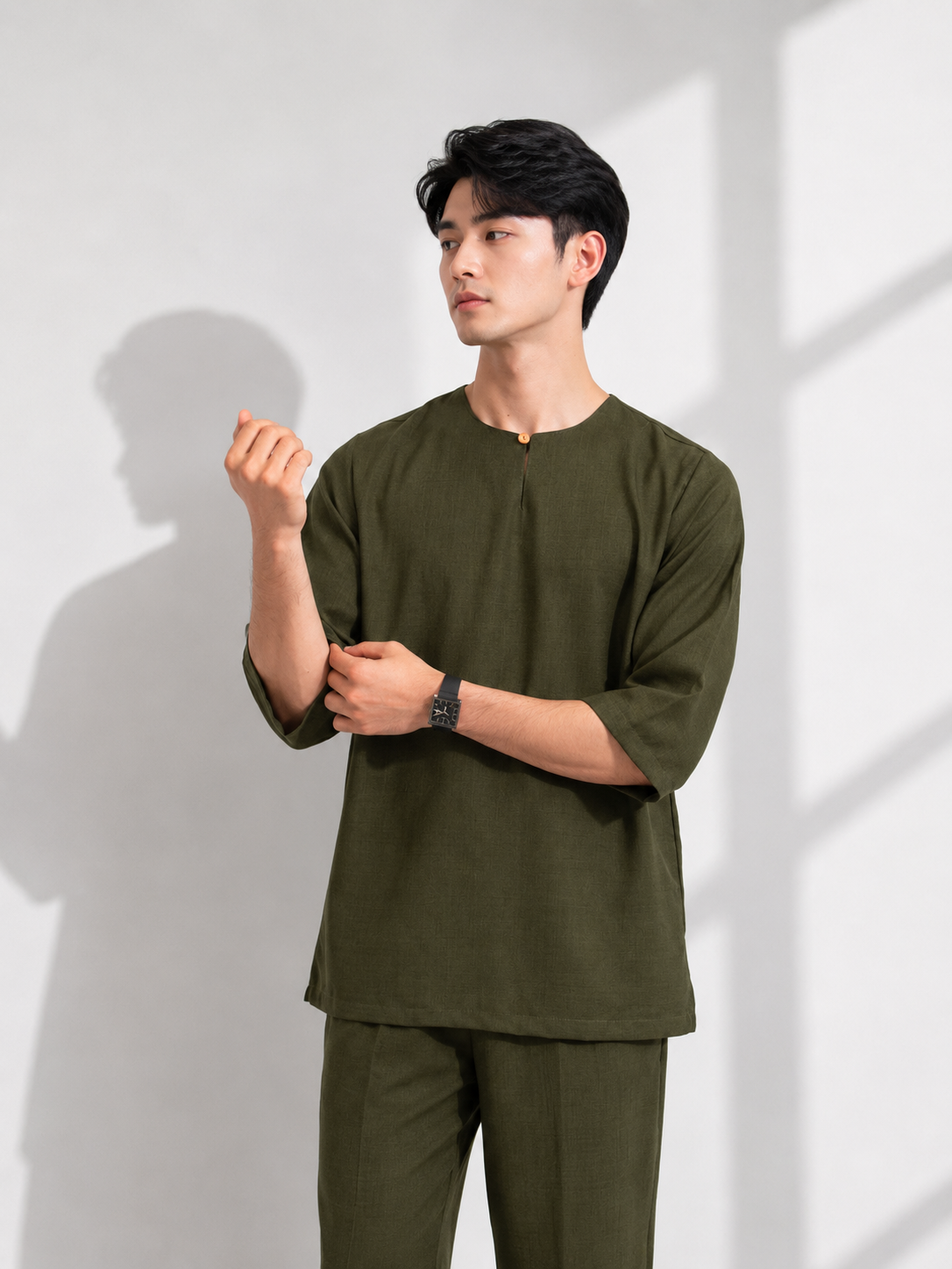 Baraash Cotton Linen Kurta