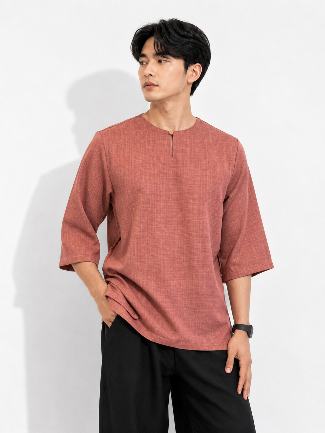 Baraash Cotton Linen Kurta