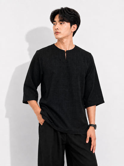 Baraash Cotton Linen Kurta
